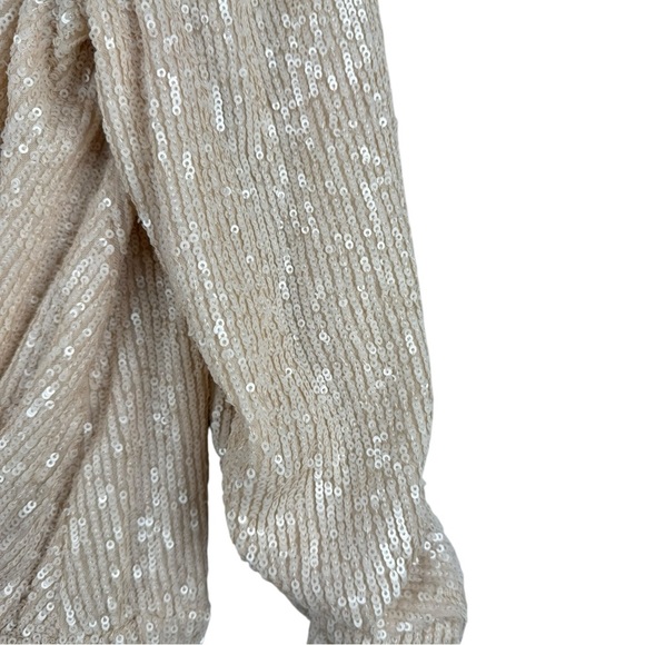 NWT GENERATION LOVE ALLEGRA SEQUIN JUMPER IN SHELL 3/4 INCH SLEEVE XS - Picture 8 of 14